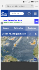 The Weather Channel : carte des tropiques