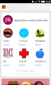 Firefox OS > Marketplace > Accueil > Applications santé et bien-être