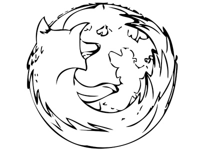 Logo Firefox stylisé
