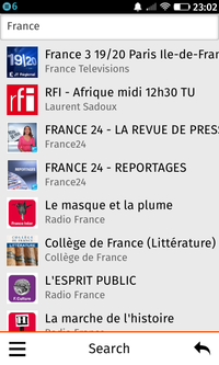 Foxcasts – search « France » (light) 