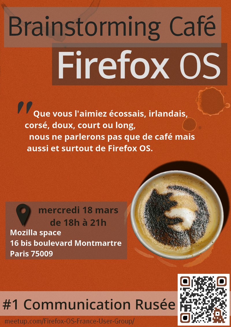 Flyer Brainstorming Café Firefox OS