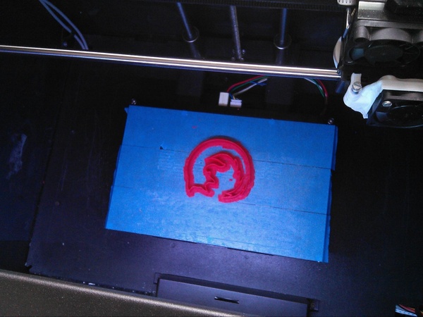 Moule Firefox fini dans l'imprimante 3D