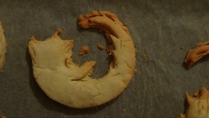 Sablé cuit en forme de logo de Firefox