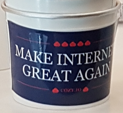 Goblet à pop-corn : Make Internet Great Again
