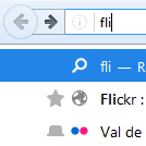 Firefox 48 : icônes de barre d'adresse