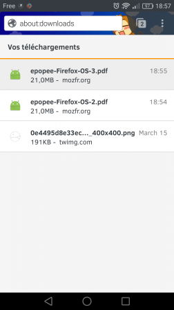 Firefox pour Android : enregistrer en PDF