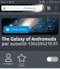 Firefox pour Android : thème Galaxy of Andromeda