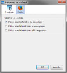 MinimizeToTray : préférences pour Firefox