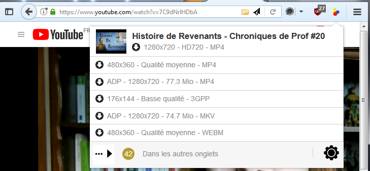 Quelle Extension De Telechargement Sur Youtube Est Faite Pour Vous Communaute Mozilla Francophone