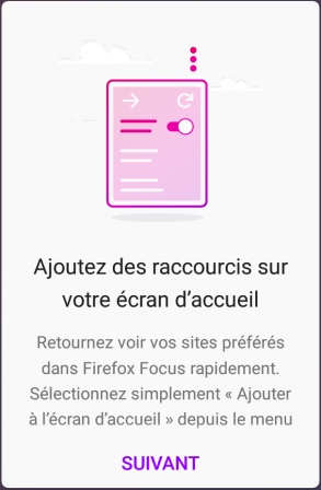 Firefox Focus pour Android 2.0 : tour vue 3