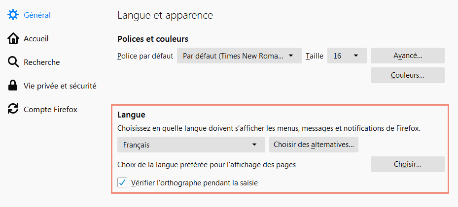 Changer La Langue De Firefox Directement Dans Le Navigateur Communaute Mozilla Francophone