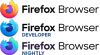 Firefox 2019 : logos et textes