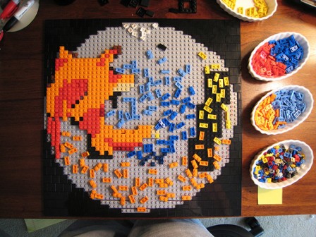 Firefox en lego par Justin Dolske