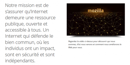 Nous œuvrons à améliorer Internet – Mozilla